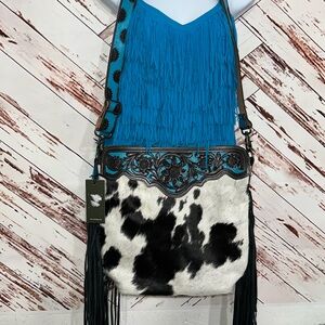 NWT Myra Cowhide and leather bag